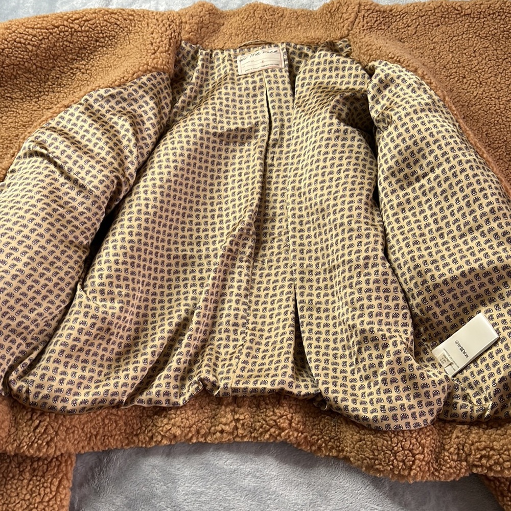 👋🎯NWOT FP We The Free Izzy Wrap Teddy Jacket Size Small - Picture 12 of 15